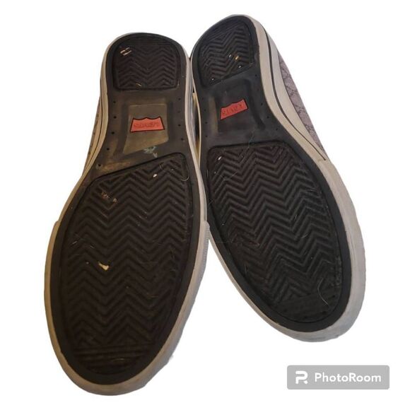 Levi's Women Shoes Canvas Sneakers Gray Size 9 Classic Comfort Flats - Picture 6 of 6